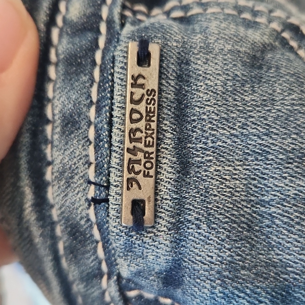 Express Women's Blue Boot Cut Jeans - Picture 4 of 4